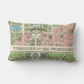 ヴィンテージベフランスのルサイユイラストレーション図 ランバークッション (裏面)