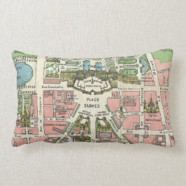 ヴィンテージベフランスのルサイユイラストレーション図 ランバークッション