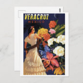 ヴィンテージベラクルスメキシコトラベル ポストカード (正面/裏面)