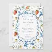 ヴィンテージベリーガーデンブライダルシャワー 招待状 (正面)