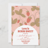 ヴィンテージベリースウィートブライダルシャワー 招待状 (正面)