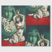 ヴィンテージベリーダンサーラッピング紙 ラッピングペーパー (フラット)