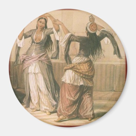 「ヴィンテージベリーダンサー」 マグネット (正面)