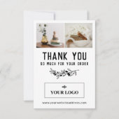 ヴィンテージベリーブランチのロゴ&写真のご注文ありがとうございます サンキューカード (正面)