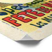 ヴィンテージベルエポックジャルダンデパリナイトパーティー ポスター (角)