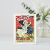 ヴィンテージベルエポックジャルダンデパリナイトパーティー ポストカード (スタンド正面)