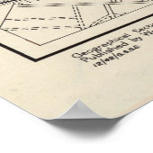 ヴィンテージベルガモの地図（1943年） ポスター (角)