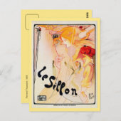 ヴィンテージベルギーアールヌーボールシロン ポストカード (正面/裏面)