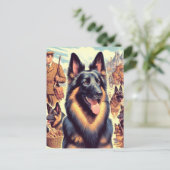 ヴィンテージベルギーテルブレンイラストレーション ポストカード (スタンド正面)