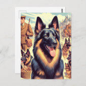 ヴィンテージベルギーテルブレンイラストレーション ポストカード (正面/裏面)