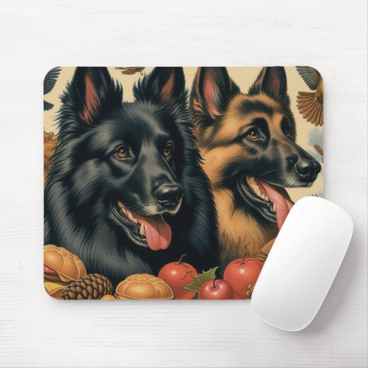 ヴィンテージベルギーテルヴル絵画ン マウスパッド (マウス)