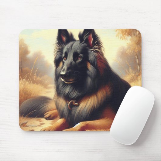 ヴィンテージベルギーテルヴル絵画ン マウスパッド (マウス)