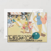 ヴィンテージベルギー沿岸 ポストカード (正面/裏面)