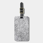 ヴィンテージベルギー、オランダ、ドイツ地域の地図 ラゲッジタグ (正面縦)