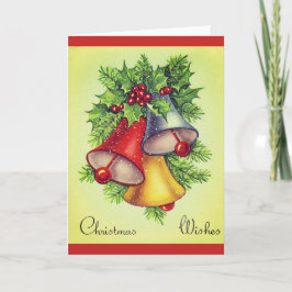 ヴィンテージベルクリスマスグリーティングカード シーズンカード