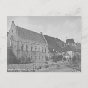 ヴィンテージベルゲンHaakonshallenはがき ポストカード