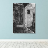 ヴィンテージベルサイユパレスルイXVベッドチャンバ キャンバスプリント (インサイチュ (ウッドフロア))