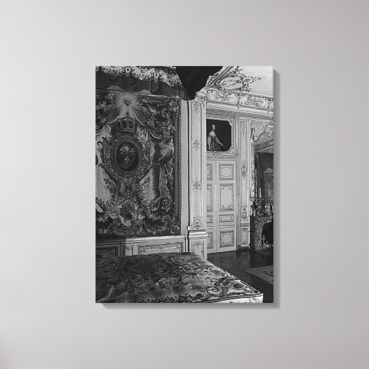 ヴィンテージベルサイユパレスルイXVベッドチャンバ キャンバスプリント (正面)