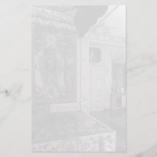 ヴィンテージベルサイユパレスルイXVベッドチャンバ 便箋 (正面)