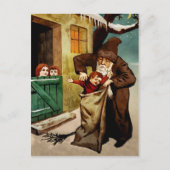 ヴィンテージベルニッケルが悪い子はがきを取る ポストカード (正面)