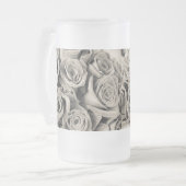 ヴィンテージベルベット美しいすりガラスのビールマグ フロストグラスビールジョッキ (正面左)