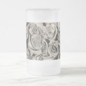 ヴィンテージベルベット美しいすりガラスのビールマグ フロストグラスビールジョッキ (中央)