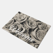 ヴィンテージベルベット美しいウェルカムフォーマット ドアマット (アングル)