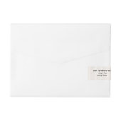 ヴィンテージベルムパーチメント石鹸バーラベル ラップアラウンド宛名ラベル (裏面)