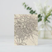 ヴィンテージベルリンの地図（1833年） ポストカード (スタンド正面)