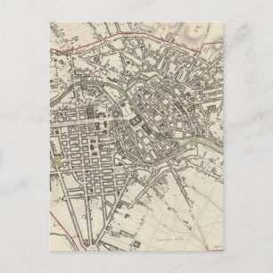 ヴィンテージベルリンの地図（1833年） ポストカード
