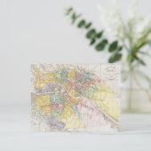 ヴィンテージベルリンの地図(1846年) ポストカード (スタンド正面)