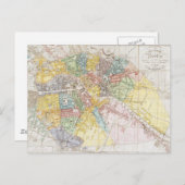 ヴィンテージベルリンの地図(1846年) ポストカード (正面/裏面)