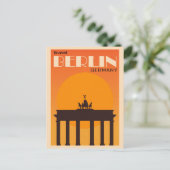 ヴィンテージベルリンドイツブランデンバーグゲートトラベル ポストカード (スタンド正面)