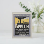 ヴィンテージベルリンドイツヴィンテージ列車旅行 ポストカード (スタンド正面)