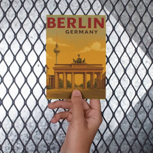 ヴィンテージベルリンドイツ旅行アートワーク ポストカード