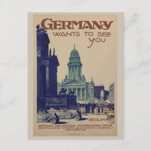 ヴィンテージベルリンドイツ観光旅行 ポストカード