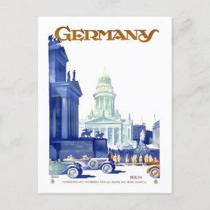 ヴィンテージベルリン,ドイツ,旅行ポスター ポストカード