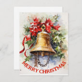 ヴィンテージベル – クリスマスカード (正面/裏面)