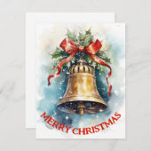 ヴィンテージベル – クリスマスカード (正面/裏面)