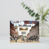 ヴィンテージベローズ秋階段ポストカード ポストカード (スタンド正面)