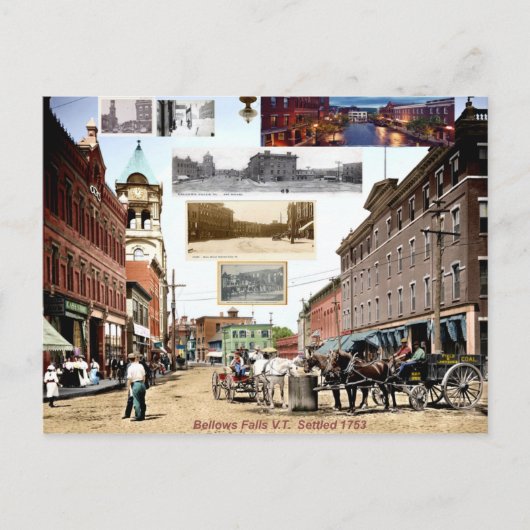 ヴィンテージベローズ秋階段ポストカード ポストカード (正面)