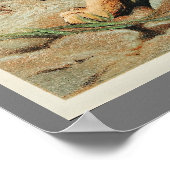 ヴィンテージベンガルタイガーイラストレーションアートオールドアンティーク ポスター (角)