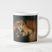 ヴィンテージベンガルタイガー大きな猫轟音、野生動物 ジャンボコーヒーマグカップ (右)