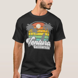 ヴィンテージベンチュラビーチカリフォルニアCAサーフィンレトロ Tシャツ