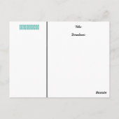 ヴィンテージベーカリーガールシェフケーキパイレシピカード ポストカード (裏面)