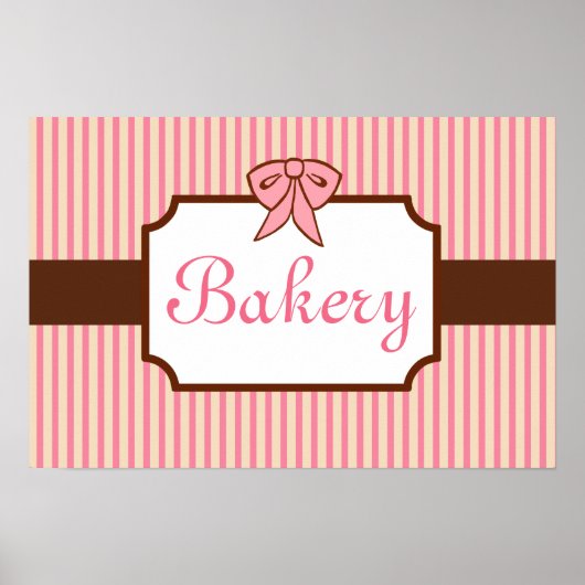 ヴィンテージベーカリーサインアートプリント ポスター (正面)