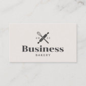 ヴィンテージベーカリーパティシシェフプレーン 名刺 (正面)