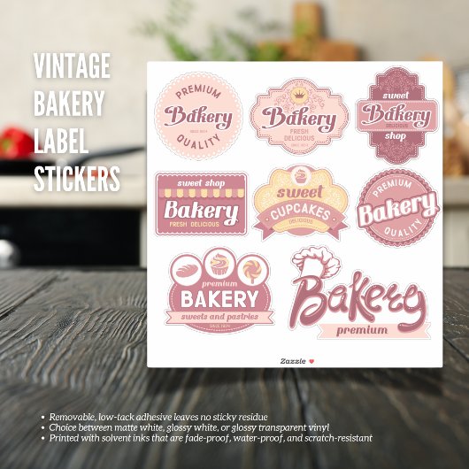 ヴィンテージベーカリーラベルシール シール