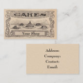 ヴィンテージベーカリー名刺 名刺 (正面/裏面)