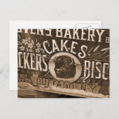 ヴィンテージベーカリー広告はがき ポストカード (正面/裏面)